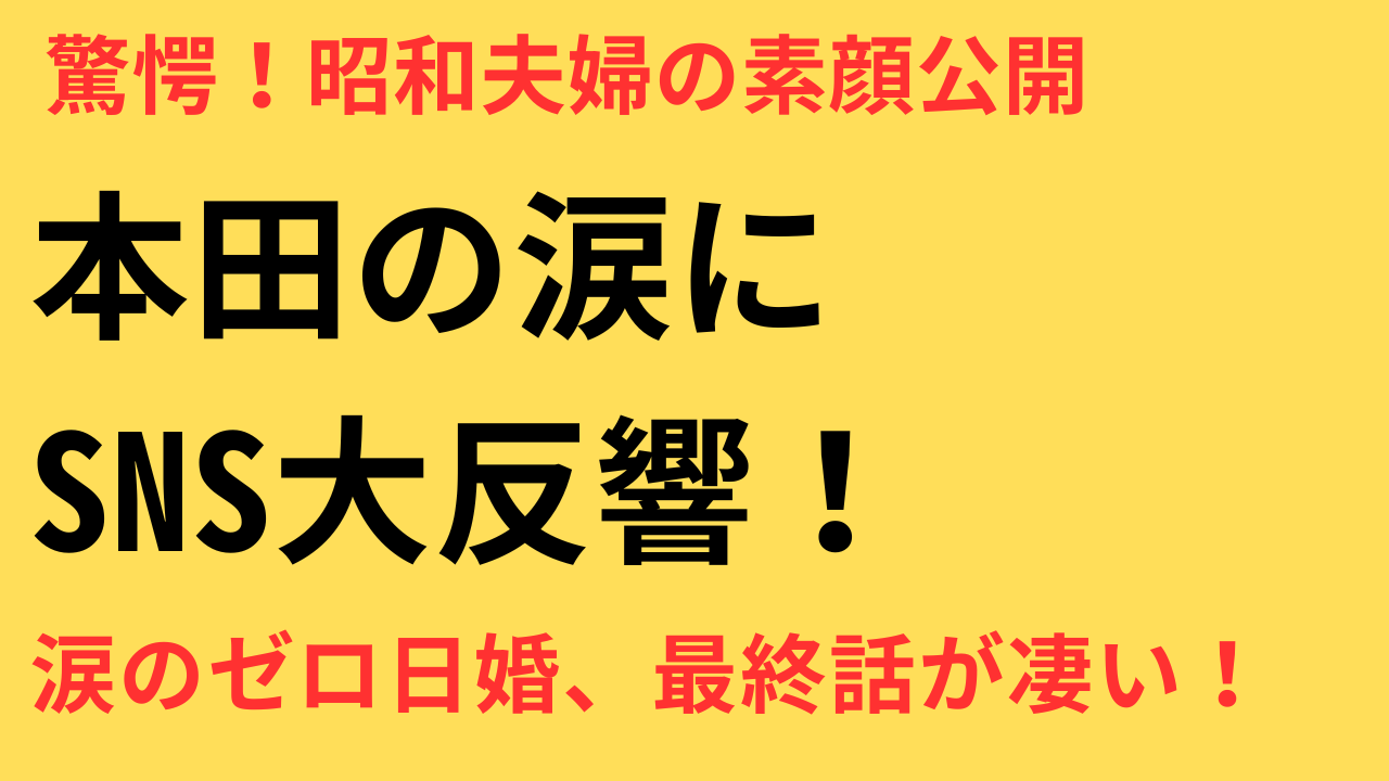 『波うららかに、めおと日和』最終回の感想と魅力を深掘り！