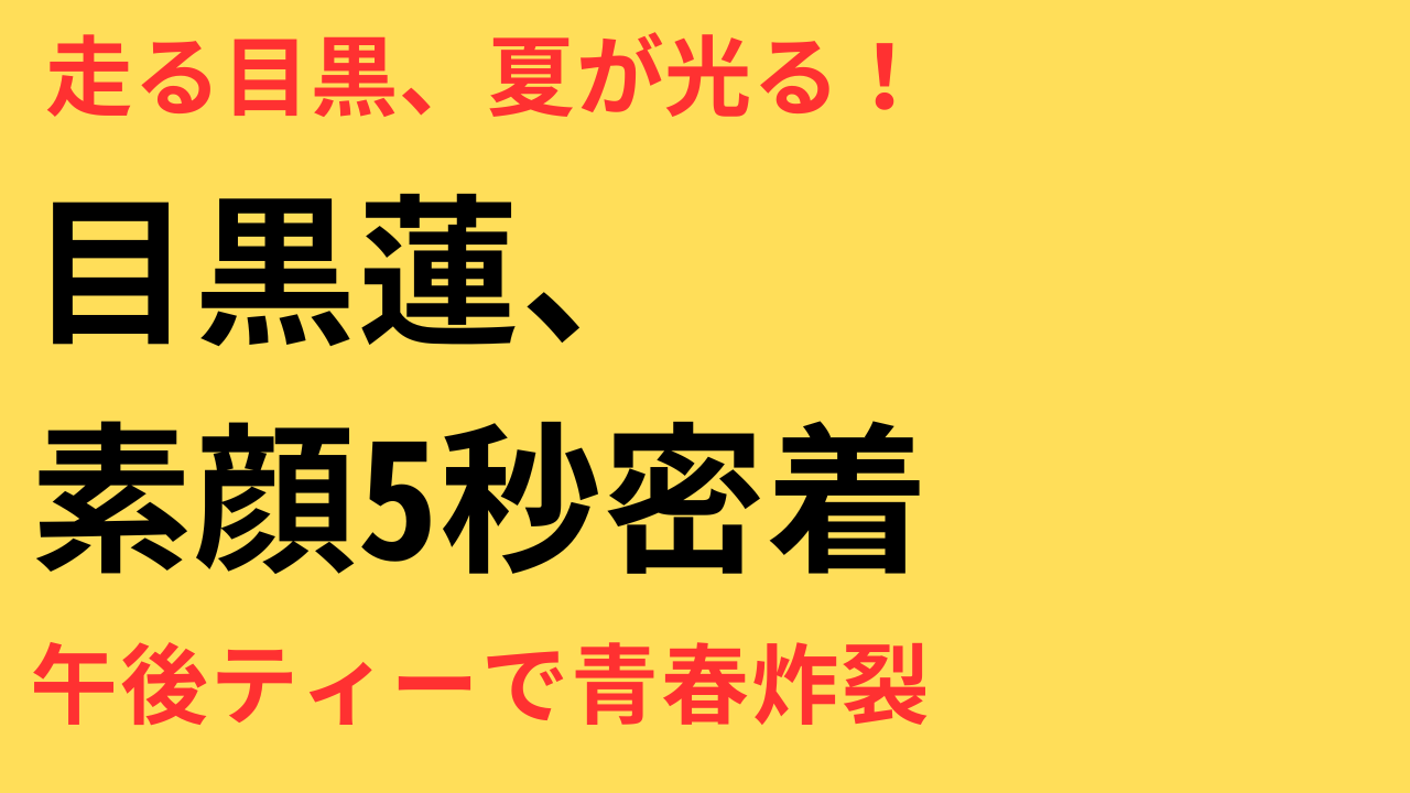 目黒蓮 CM 夏