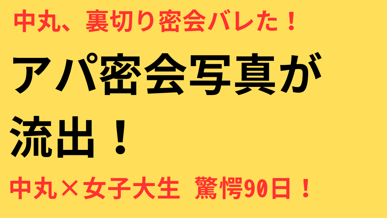 中丸雄一 アパホテル 不倫 謹慎