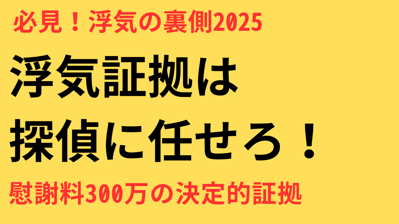浮気調査 探偵